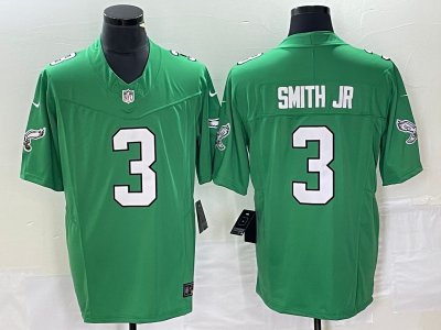 Philadelphia Eagles #3 Nolan Smith Jr Kelly Green Vapor F.U.S.E. Limited Jersey