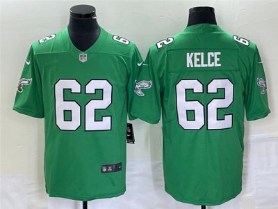 Philadelphia Eagles #62 Jason Kelce Kelly Green Vapor Limited Jersey