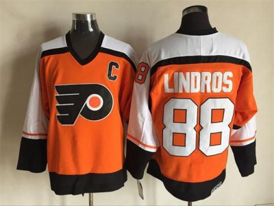 Philadelphia Flyers #88 Eric Lindros CCM Vintage Orange Jersey