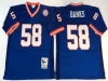 New York Giants #58 Carl Banks 1986 Throwback Blue Jersey