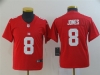 Youth New York Giants #8 Daniel Jones Red Inverted Limited Jersey