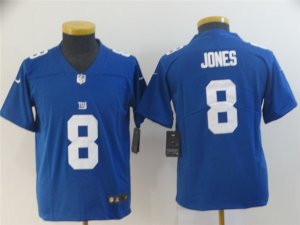 Youth New York Giants #8 Daniel Jones Blue Vapor Limited Jersey