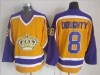 Los Angeles Kings #8 Drew Doughty 1980's Vintage CCM Gold Jersey