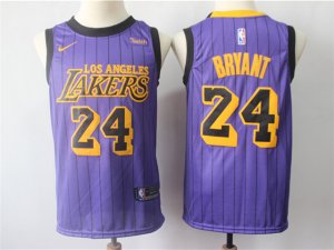 Los Angeles Lakers #24 Kobe Bryant 2018/19 Purple City Edition Swingman Jersey