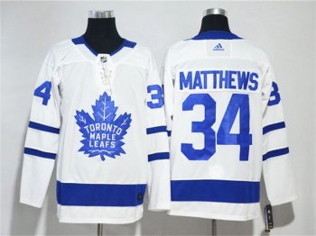 Toronto Maple Leafs #34 Auston Matthews White Jersey