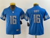 Youth Detroit Lions #16 Jared Goff Blue Vapor Limited Jersey