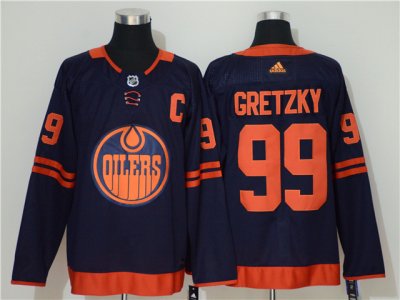 Edmonton Oilers #99 Wayne Gretzky Alternate Navy Jersey