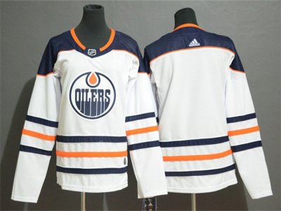 Edmonton Oilers Blank White Team Jersey