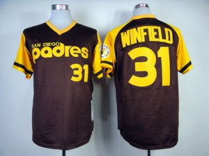 San Diego Padres #31 Dave Winfield 1978 Throwback Brown Jersey