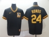 Pittsburgh Pirates #24 Barry Bonds Throwback Black Jersey