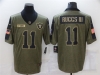 Las Vegas Raiders #11 Henry Ruggs III 2021 Olive Salute To Service Limited Jersey