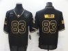 Las Vegas Raiders #83 Darren Waller 2020 Black Gold Salute To Service Limited Jersey
