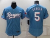 Texas Rangers #5 Corey Seager Light Blue Flex Base Jersey
