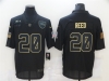 Baltimore Ravens #20 Ed Reed 2020 Black Salute To Service Limited Jersey