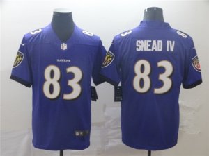 Baltimore Ravens #83 Willie Snead IV Purple Vapor Limited Jersey