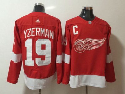 Detroit Red Wings #19 Steve Yzerman Red Jersey