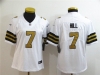 Women's New Orleans Saints #7 Taysom Hill White Color Rush Limited Jersey