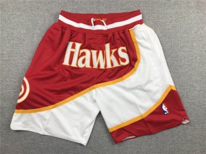 Atlanta Hawks Just Don Red Basketball Shorts