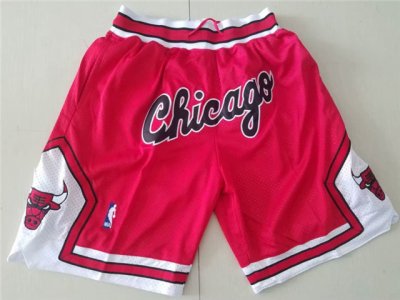 Chicago Bulls Just Don Chicago Red Basketball Shorts