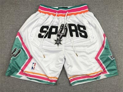 San Antonio Spurs Just Don Spurs White City Edition Basketball Shorts