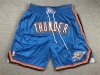 Oklahoma City Thunder Thunder Blue Basketball Shorts