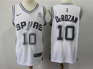 San Antonio Spurs #10 DeMar DeRozan White Swingman Jersey