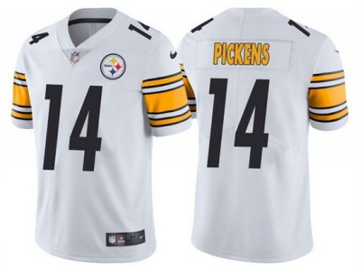 Youth Pittsburgh Steelers #14 George Pickens White Vapor Limited Jersey
