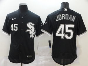 Chicago White Sox #45 Michael Jordan Black Flex Base Jersey