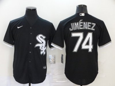 Chicago White Sox #74 Eloy Jimenez Black Cool Base Jersey