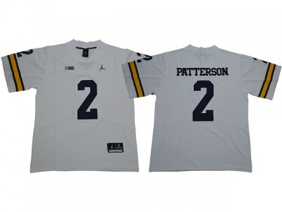 NCAA Michigan Wolverines #2 Shea Patterson White College Football Jersey