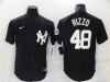 New York Yankees #48 Anthony Rizzo Black Fashion Cool Base Jersey