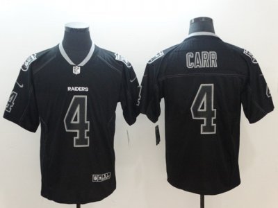 Las Vegas Raiders #4 Derek Carr Black Shadow Legend Limited Jersey