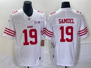 San Francisco 49ers #19 Deebo Samuel White Super Bowl LVIII F.U.S.E. Limited Jersey