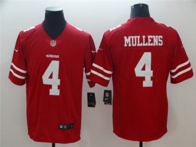 San Francisco 49ers #4 Nick Mullens Red Vapor Limited Jersey