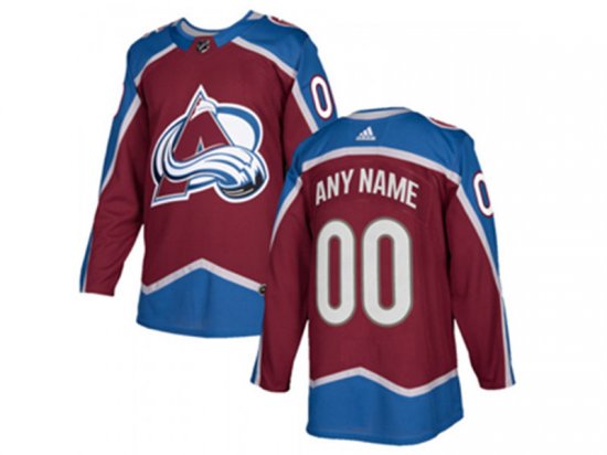 Colorado Avalanche Custom #00 Home Red Jersey