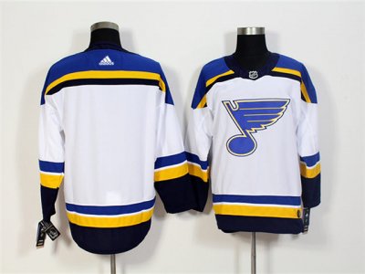 St. Louis Blues Blank White Team Jersey