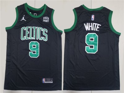 Boston Celtics #9 Derrick White 2023-24 Black Statement Swingman Jersey