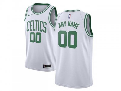 Boston Celtics #00 White Swingman Custom Jersey