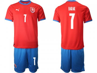 National Czech Republic #7 Barak Home Red 2020/21 Soccor Jersey