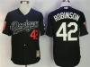 Los Angeles Dodgers #42 Jackie Robinson Black Cooperstown Collection Cool Base Jersey