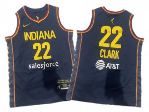 Indiana Fever #22 Caitlin Clark Youth Navy WNBA Basketball Jersey