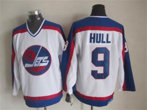 Winnipeg Jets #9 Bobby Hull 1989 CCM Vintage White Jersey