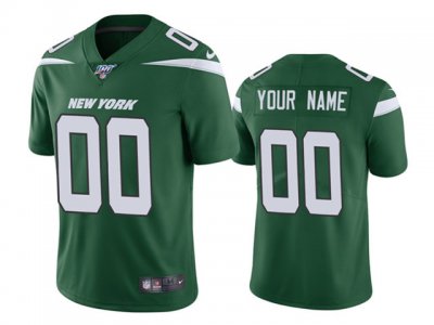 New York Jets #00 Green Vapor Limited Custom Jersey