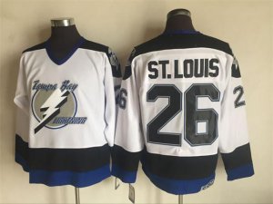 Tampa Bay Lightning #26 Martin St. Louis CCM Vintage White Jersey