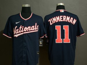 Washington Nationals #11 Ryan Zimmerman Blue Cool Base Jersey