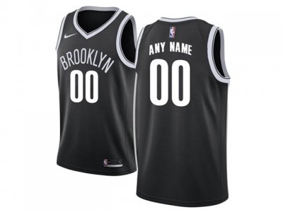Brooklyn Nets Custom Black Icon Edition Swingman Jersey