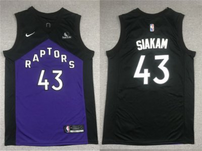 Toronto Raptors #43 Pascal Siakam Black/Purple Swingman Jersey