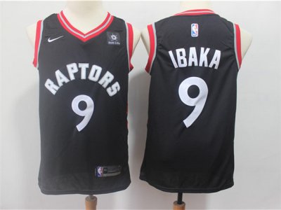 Toronto Raptors #9 Serge Ibaka Black Swingman Jersey
