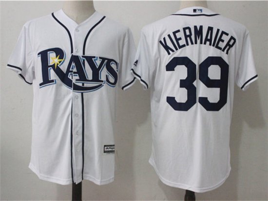 Tampa Bay Rays #39 Kevin Kiermaier White Cool Base Jersey