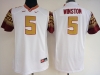 NCAA Florida State Seminoles #5 Jameis Winston White College Football Jersey
